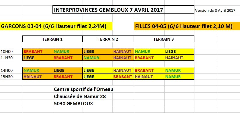 Jeunes Calendrier